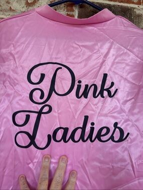 Unbranded Pink Ladies Satin Bomber Jacket